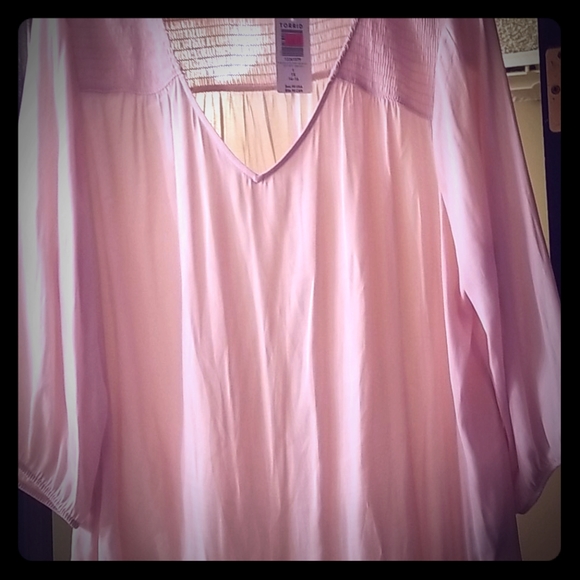 torrid Tops - Pretty pink new with tags Torrid blouse.